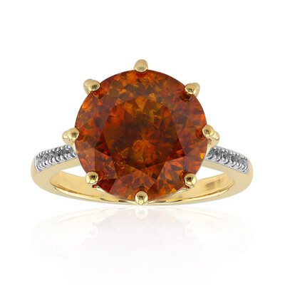 Anello in oro con Sfalerite spagnola
