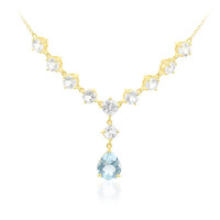 Collana in argento con Topazio Blu Cielo