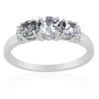 Anello in argento con Tanzanite (non riscaldata)
