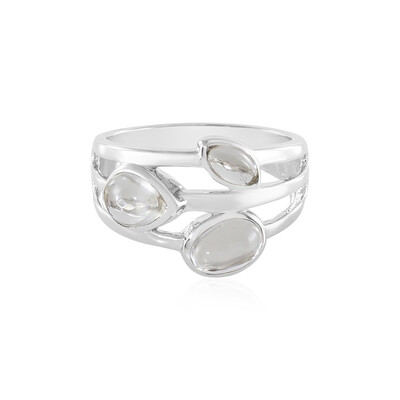 Anello in argento con Quarzo Bianco