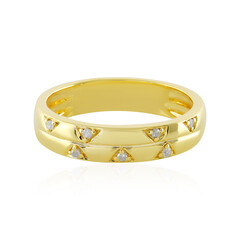 Anello in argento con Diamante I4 (J)