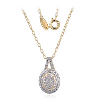 Collana in ottone con Diamante I3 (I) (Juwelo Style)