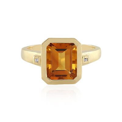 Anello in argento con Citrino Madeira