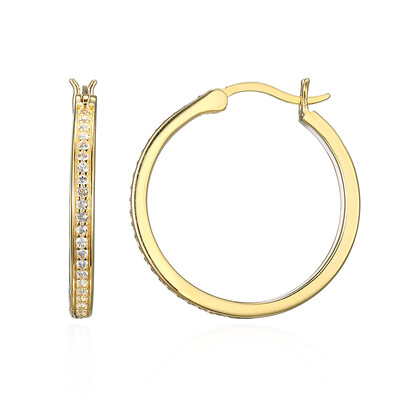 Orecchini in argento con Topazio Bianco