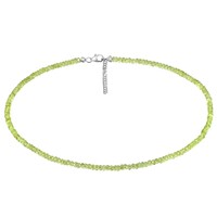 Collana in argento con Peridoto