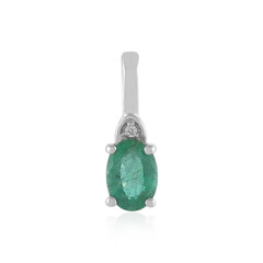 Ciondolo in argento con Smeraldo Russo