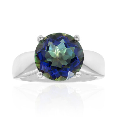 Anello in argento con Quarzo Mistico Blu