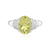 Anello in argento con Quarzo Limone