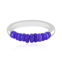 Anello in argento con Opale Blu dell'Etiopia