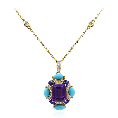 Collana in oro con Ametista