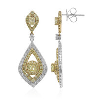 Orecchini in oro con Diamante Giallo SI2 (CIRARI)