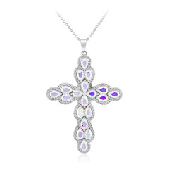 Collana in argento con Quarzo Moonlight