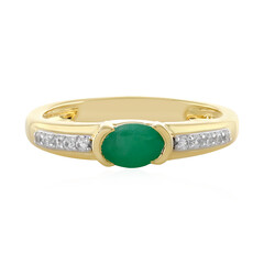 Anello in argento con Smeraldo Brasiliano
