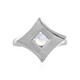 Anello in argento con Pietra di Luna Arcobaleno AAA (MONOSONO COLLECTION)