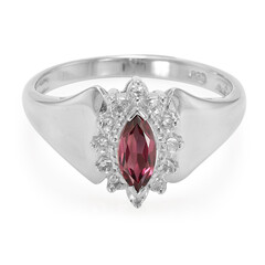 Anello in argento con Rodolite
