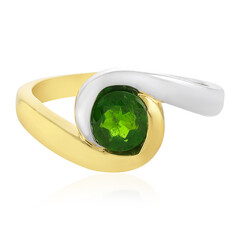 Anello in argento con Diopside Russo