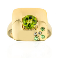 Anello in argento con Peridoto Arizona