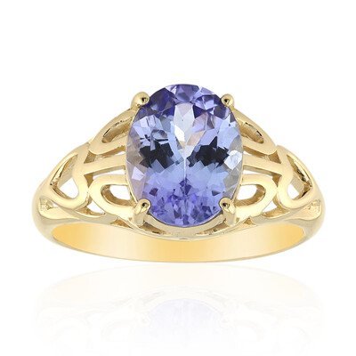 Anello in oro con Tanzanite (non riscaldata)