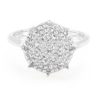 Anello in argento con Topazio Bianco