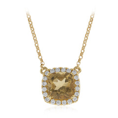 Collana in oro con Berillo Giallo (CIRARI)