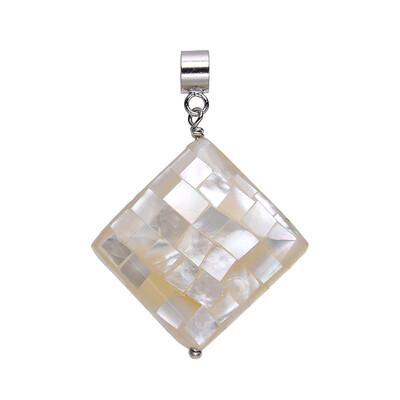 Ciondolo in argento con Madreperla (MONOSONO COLLECTION)