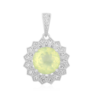 Ciondolo in argento con Prehnite