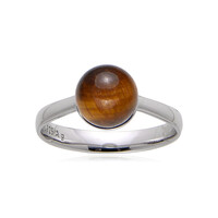 Anello in argento con Occhio di Tigre
