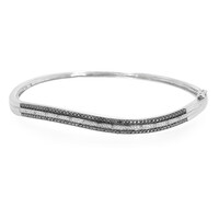 Bracciale in argento con Diamante Nero