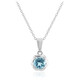 Collana in argento con Topazio Blu Cielo