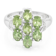 Anello in argento con Apatite Russa