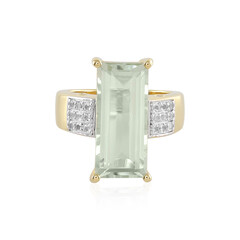 Anello in argento con Ametista Verde