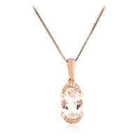Collana in oro con Morganite AAA