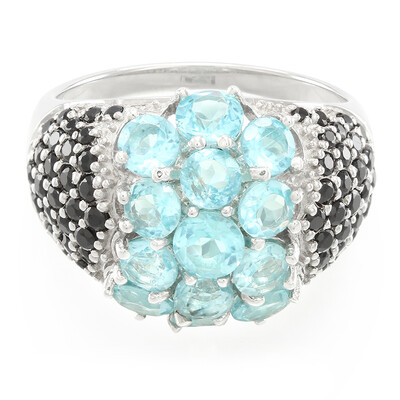 Anello in argento con Apatite Blu