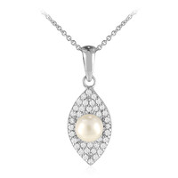 Collana in argento con Perla di Acqua Dolce