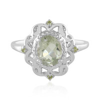Anello in argento con Ametista Verde