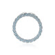Ciondolo in argento con Topazio Blu Svizzero (MONOSONO COLLECTION)
