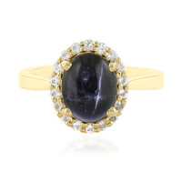 Anello in argento con Diopside Stellato d'India