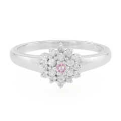 Anello in argento con Zaffiro Ceylon Rosa