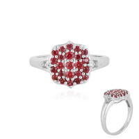 Anello in argento con Rubino Tanzania