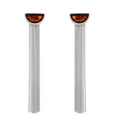 Orecchini in argento con Ambra Baltica