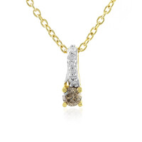 Collana in argento con Diamante Champagne I4