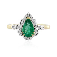 Anello in oro con Smeraldo Zambia AAA (D'vyere)