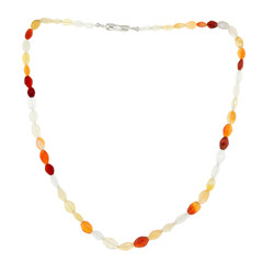 Collana in argento con Opale di Fuoco