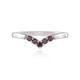 Anello in argento con Diamante Porpora I2
