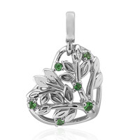 Charm in argento con Tsavorite