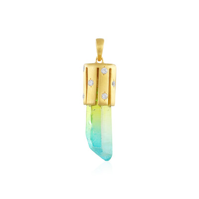 Ciondolo in argento con Quarzo Bicolore (MONOSONO COLLECTION)