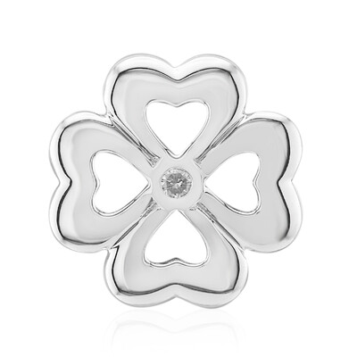 Charm in argento con Diamante SI1 (G) (Annette)