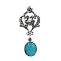 Ciondolo in argento con Amazzonite (Annette classic)