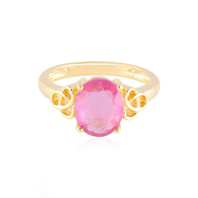 Anello in argento con Zaffiro Rosa del Madagascar