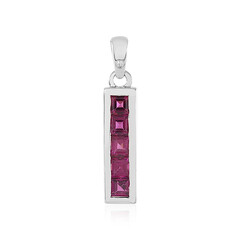 Ciondolo in argento con Rodolite